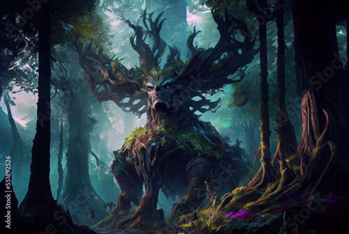 A fantasy forest spirit or demon. 