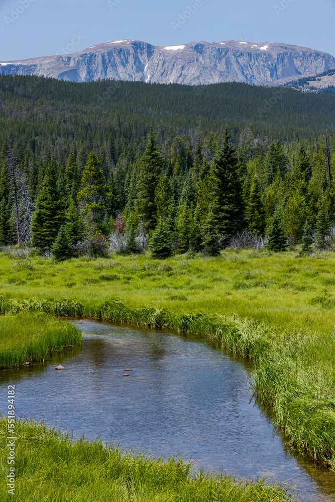 Oliver Creek in the Cloud Peak Wilderness Area of Wyoming's Bighorn Mountains