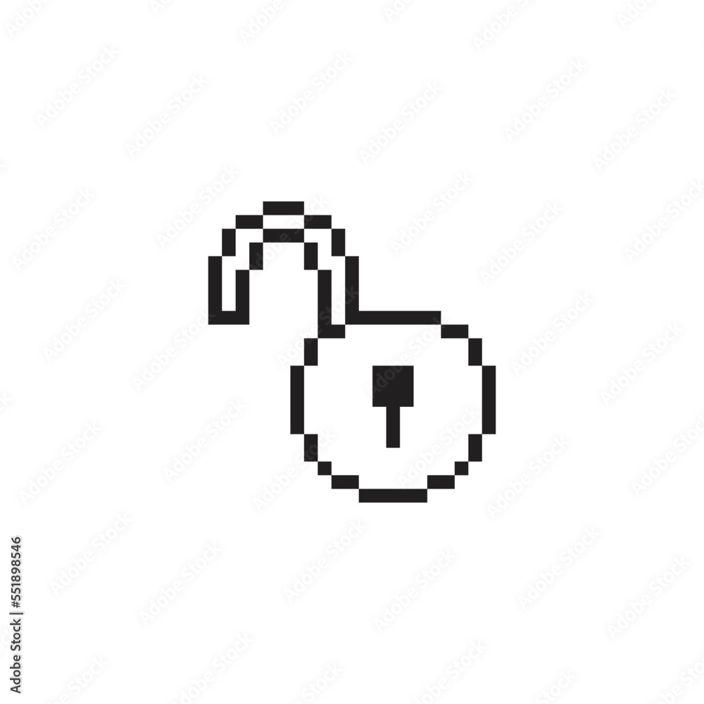pixel lock icon vector pixel art for 8 bit game pixel lock icon vector pixel art for 8 bit game