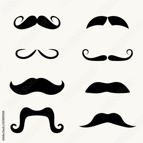 set of mustaches