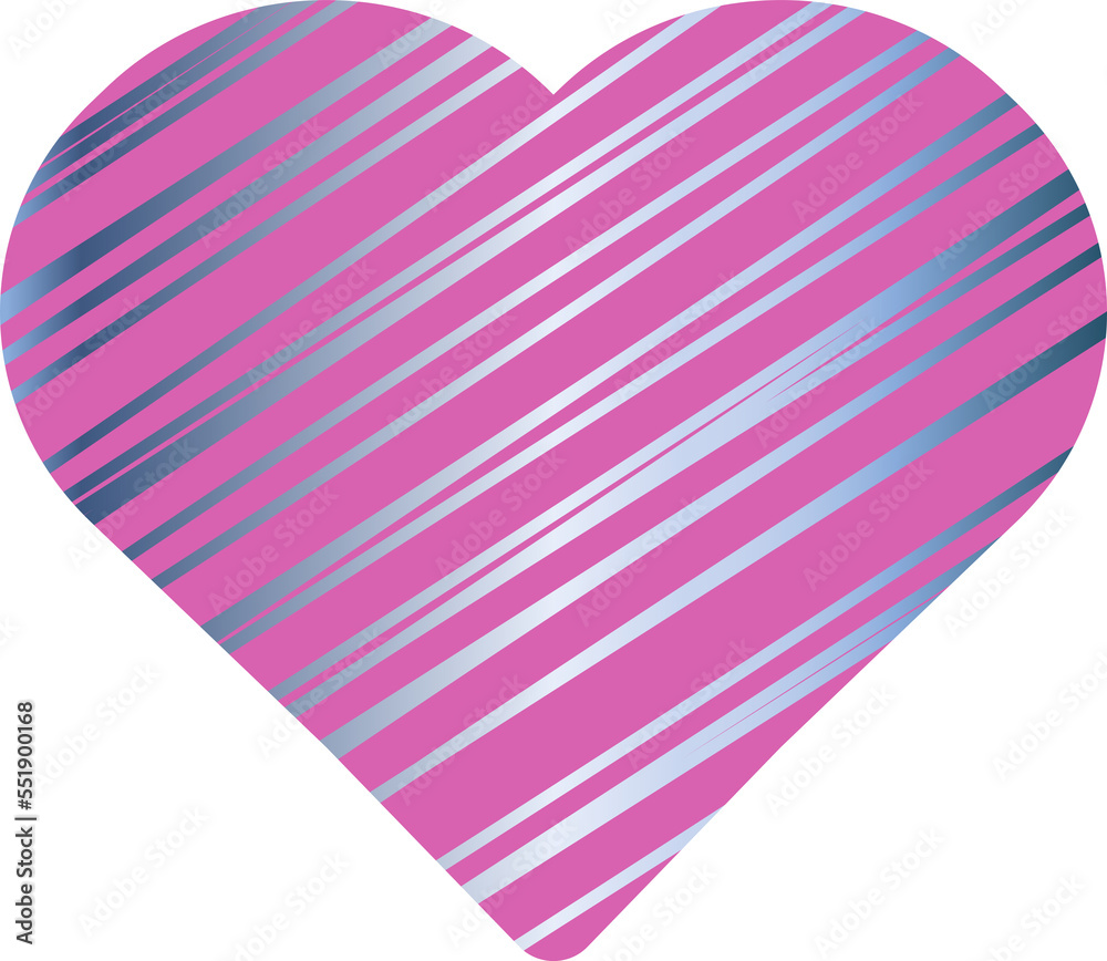 Bright purple heart Shiny silver scribble on heart shape Design element 3D illustration Bright purple heart Shiny silver scribble on heart shape Design element 3D illustration