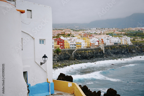 View of Puerto De la Cruz, Tenerife, Canary Islands, Spain