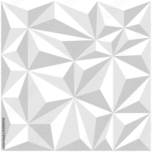 Abstract White Triangle Geometric Patterns. Modern Design 