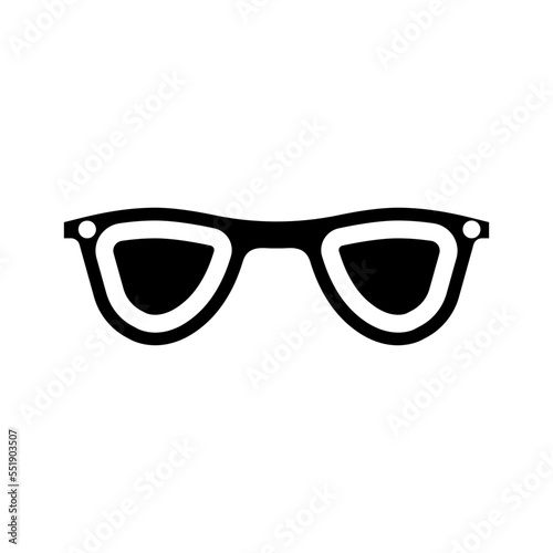 summer glasses frame glyph icon vector. summer glasses frame sign. isolated symbol illustration