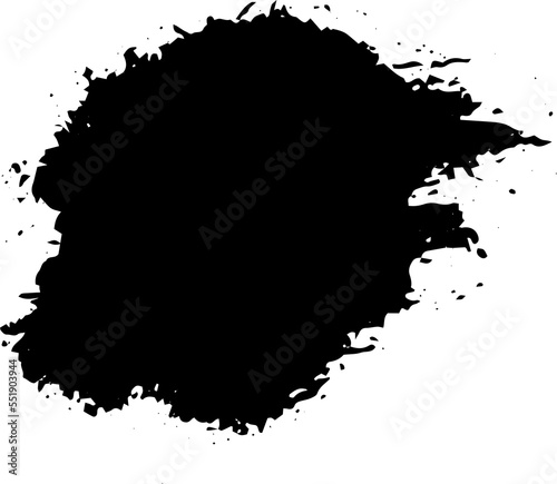 png black abstract ink grunge splash texture. 