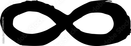 png grunge infinity icon isolated.