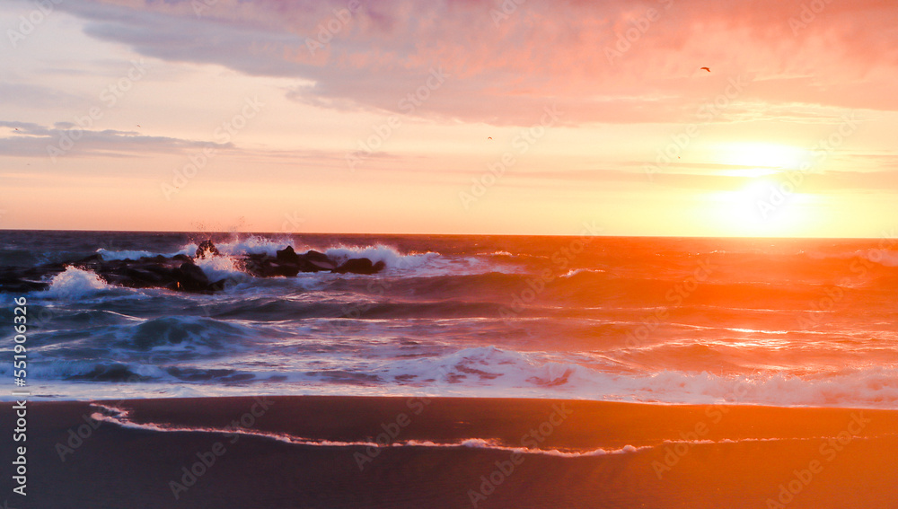 Fototapeta premium sunrise on the beach