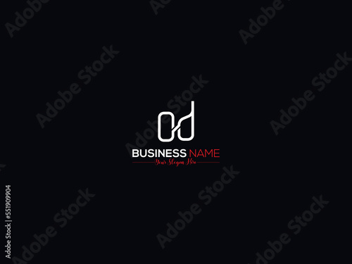 Luxury Slime Letter OD Logo, Beautiful Od o d Letter Logo Design For All Kind Of Use
