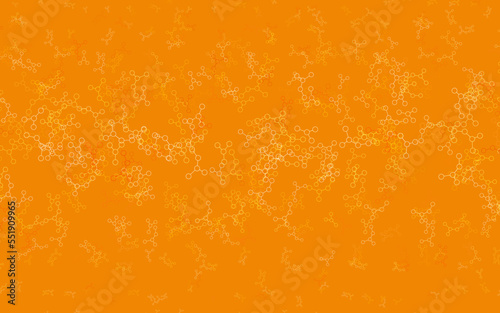 Light Orange vector texture with artificial intelligence concept.