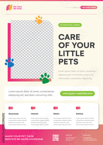 Pet Care Service Multipurpose A4 Printing Flyer - Best for BTL promotion or else Style 10