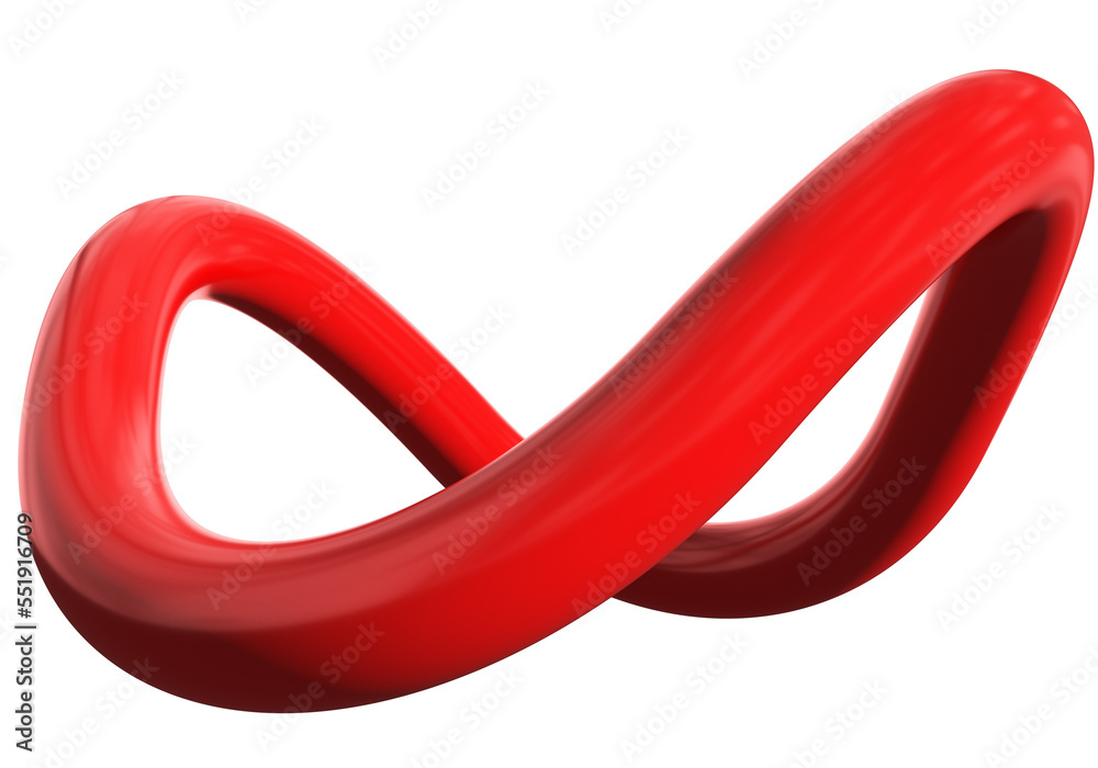 Infinity 3d sign symbol isolated Infinity 3d sign symbol isolated