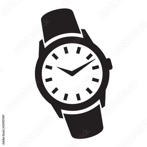 Wrist Watch vector icon design isolated watches time accessories sign design.