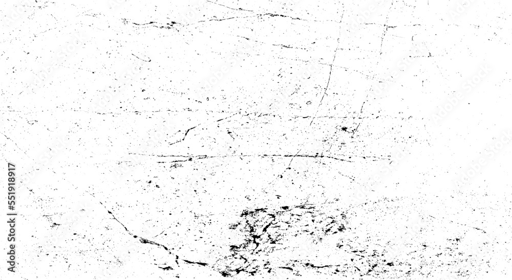 Fototapeta premium Scratched and Cracked Grunge Urban Background Texture Vector. Dust Overlay Distress Grainy Grungy Effect. Distressed Backdrop Vector Illustration. Isolated Black on White Background. EPS 10.