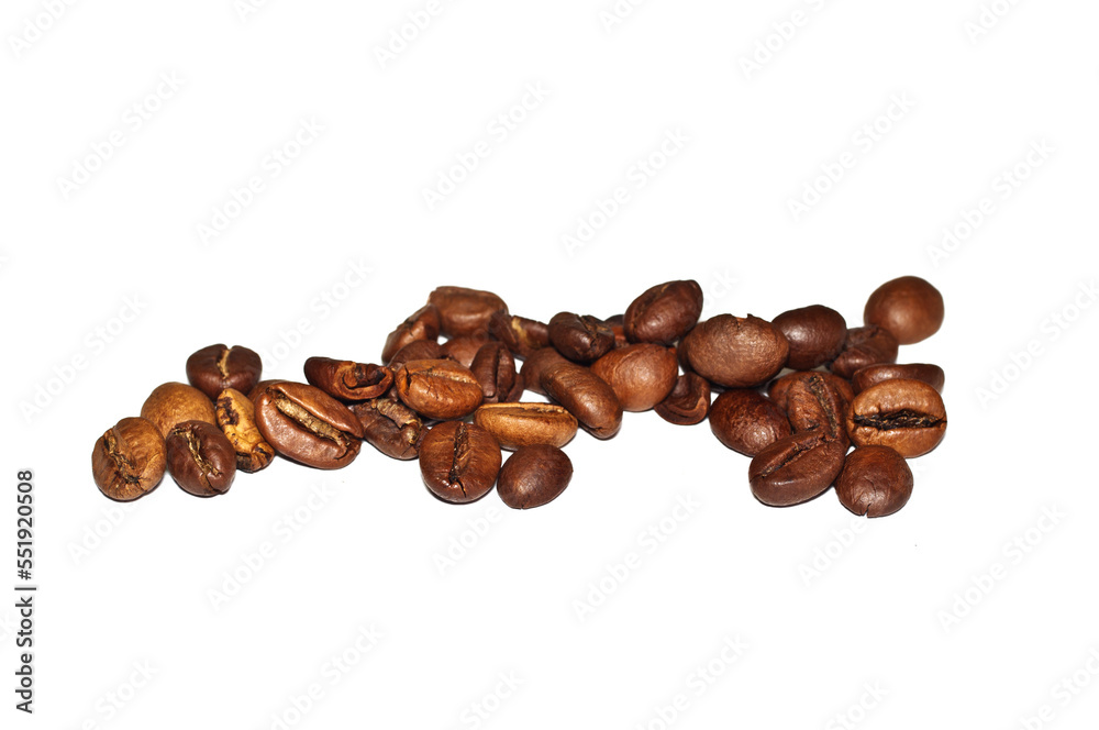 Obraz premium Coffee grains isolated
