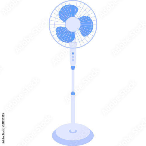 ventilator electric fan cartoon icon. household devices for air cooling and conditioning, climate control