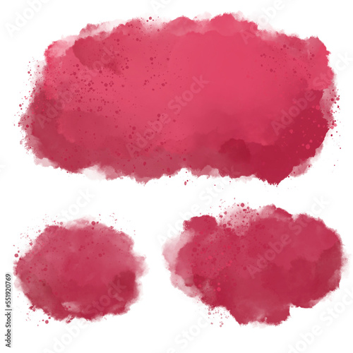 Viva Magenta, Color of the year 2023, Watercolor Dots & Background Collection