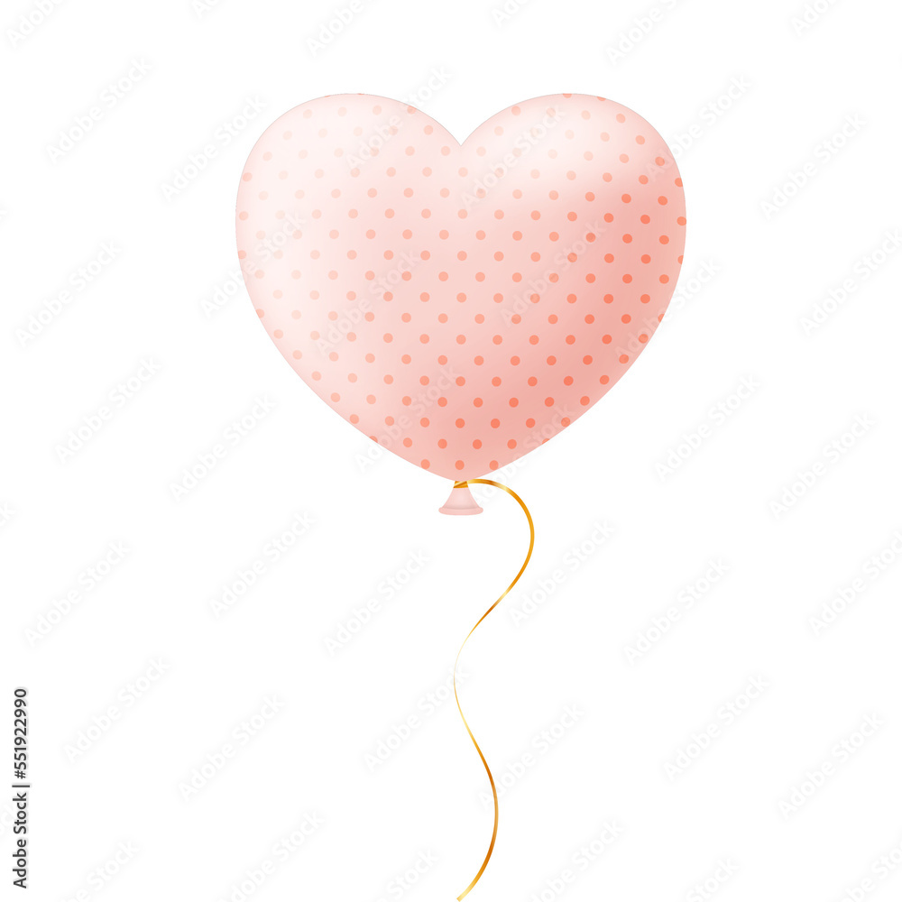 valentine heart love realistic balloon
