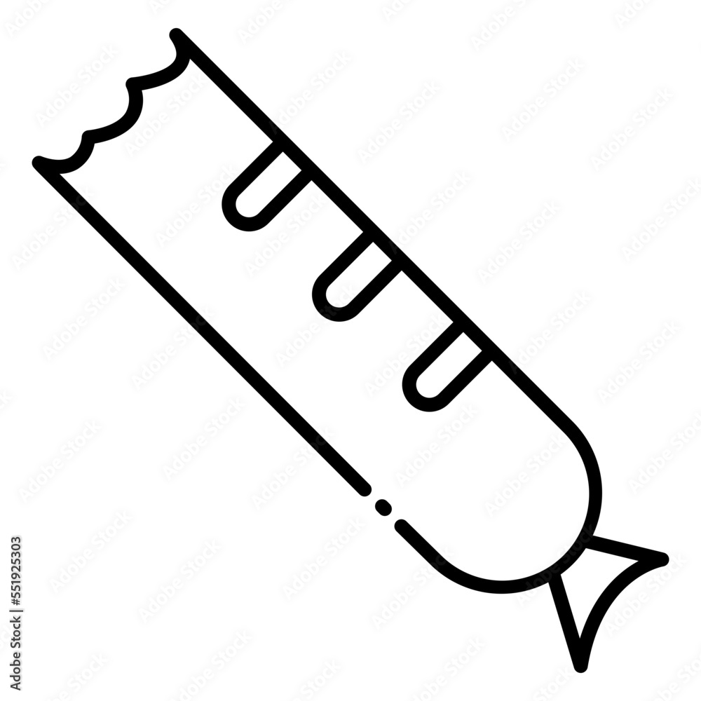 Illustration of Half Piece Sausage design Icon Illustration of Half Piece Sausage design Icon