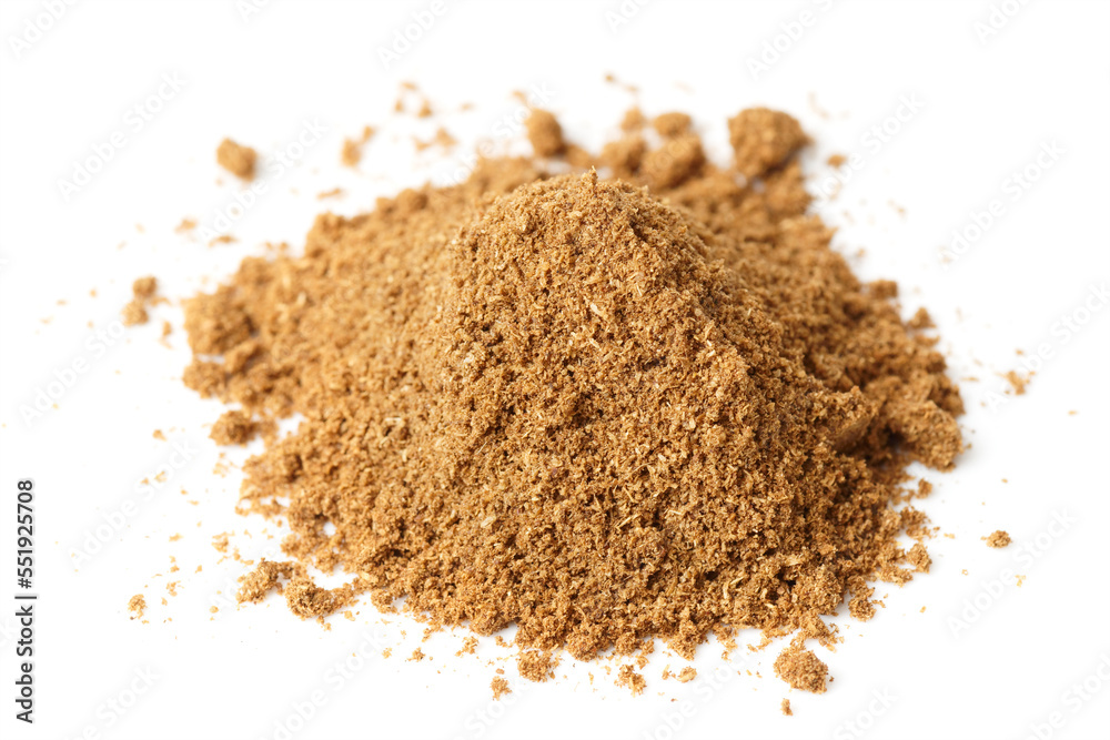 Garam masala, Indian mix of spices, isolated on white Garam masala, Indian mix of spices, isolated on white