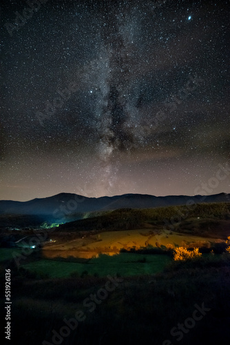 Milky Way in mountains