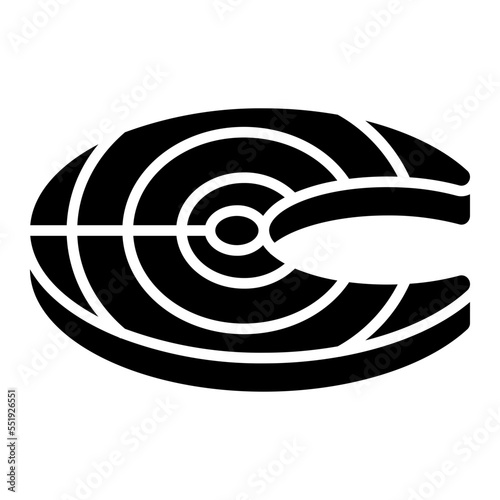 Illustration of Fish Steak design Icon