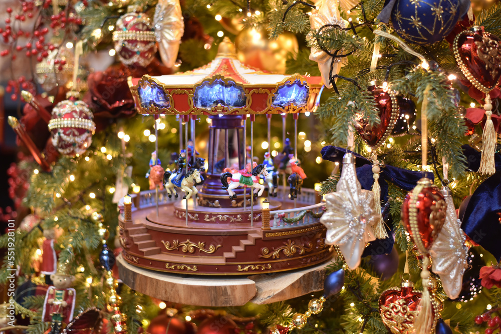 New Year. New Year's toy in the form of a carousel. New Year. New Year's toy in the form of a carousel.