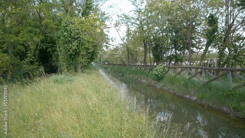 The Villoresi Canal, near Gessate (italy)
