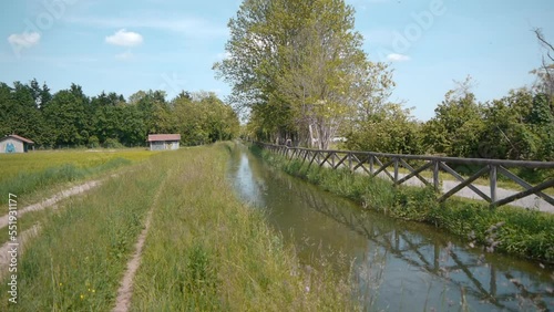 Villoresi canal near Gessate (Italy)