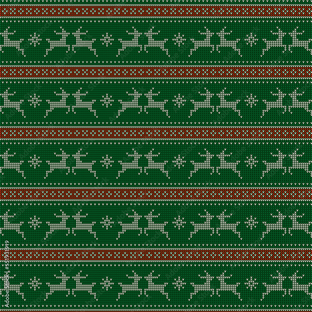winter seamless pattern, green knitted sweater winter seamless pattern, green knitted sweater