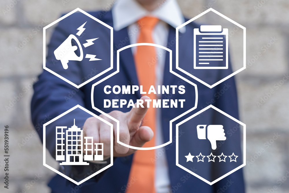 Complaints department concept Complaint and claim form Stock Photo Complaints department concept Complaint and claim form Stock Photo