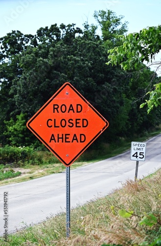 Road Closed Ahead photo