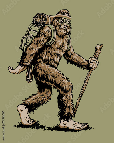 Hiking Big Foot Sasquatch Outdoor Expedition photo