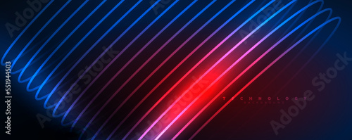 Shiny neon waves  dynamic electric motion  energy or speed concept. Vector illustration for wallpaper  banner  background  leaflet  catalog  cover  flyer