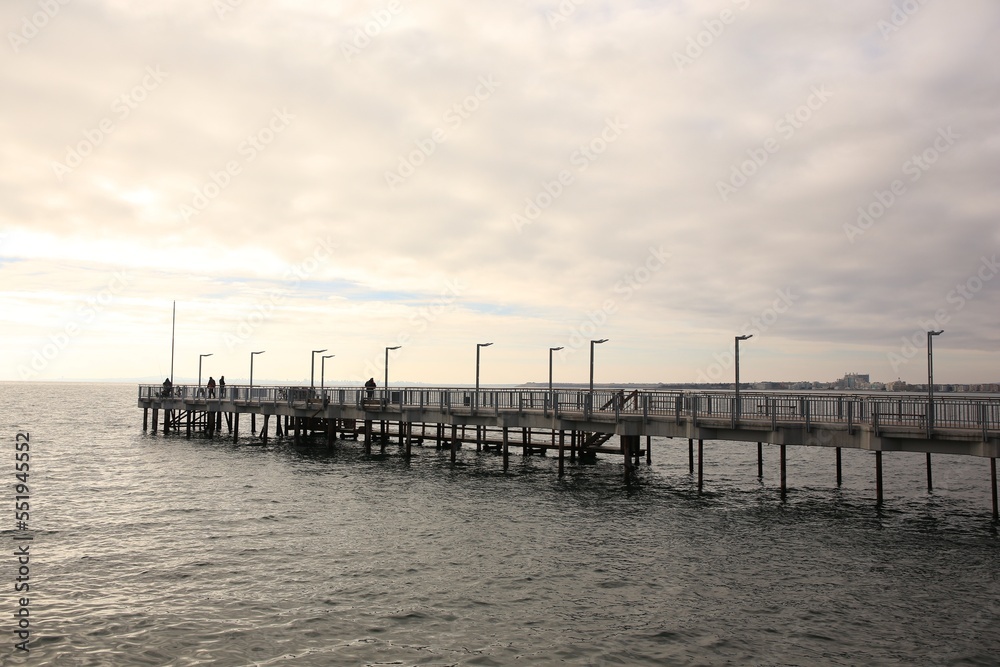 Beautiful view of pier near sea outdoors