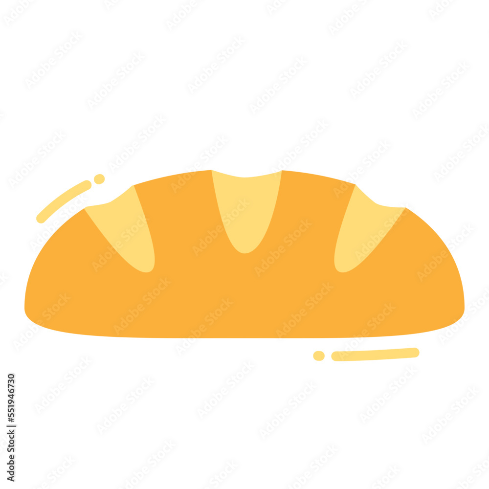 Illustration of French Bread design Icon Illustration of French Bread design Icon