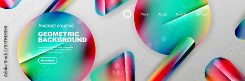 Abstract background for your landing page design. Web page for website or mobile app wallpaper