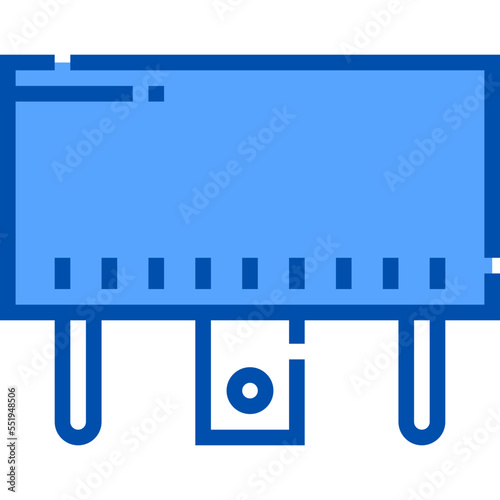 Relay blue outline icon