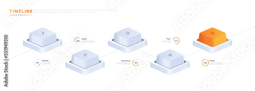 Timeline keyboard buttons set