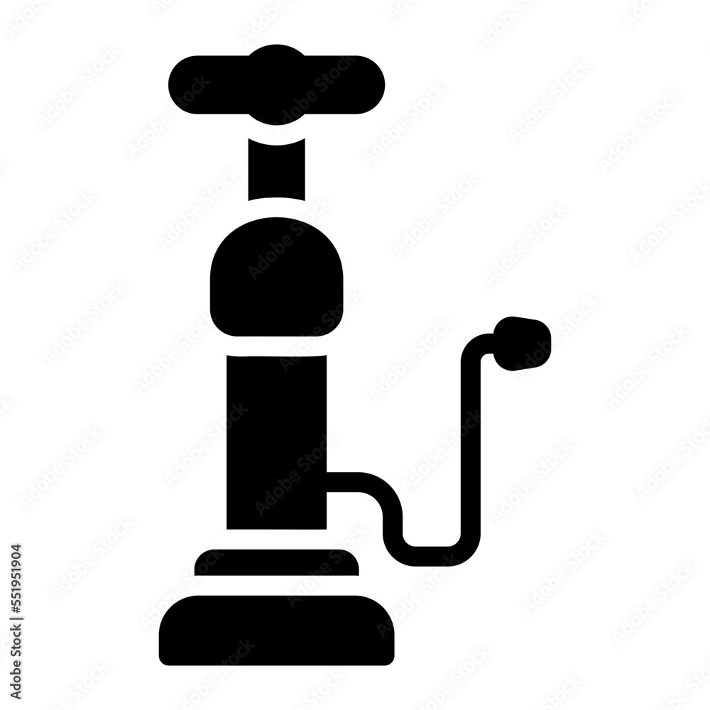 air pump glyph icon