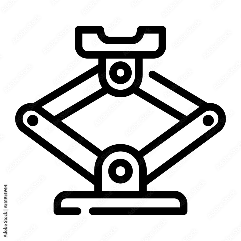 car jack line icon car jack line icon
