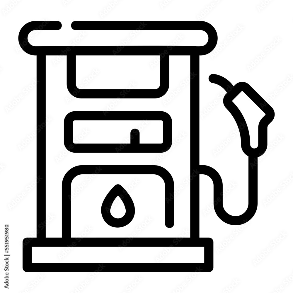 feul station line icon feul station line icon