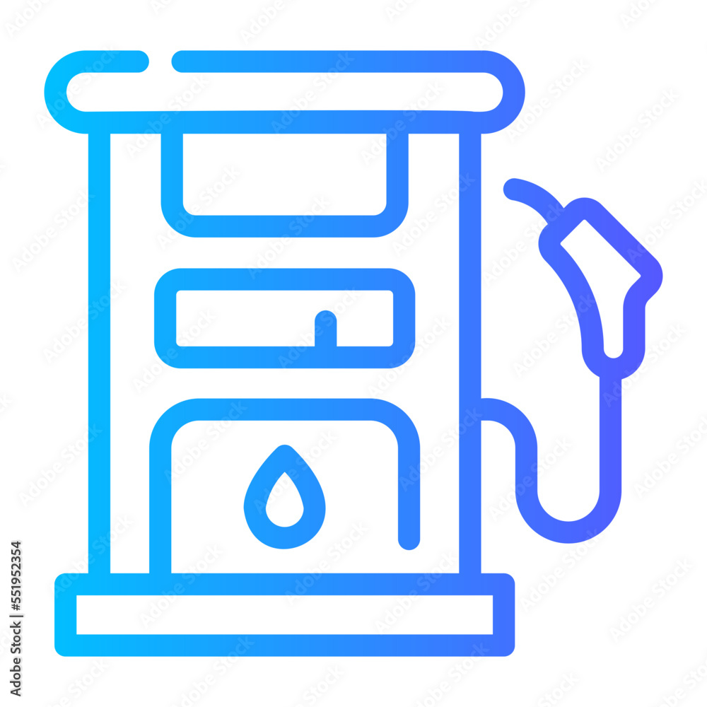 feul station gradient icon feul station gradient icon