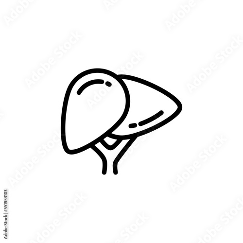 liver vector icon. medicine icon outline style. perfect use for logo, presentation, website, and more. simple modern icon design line style