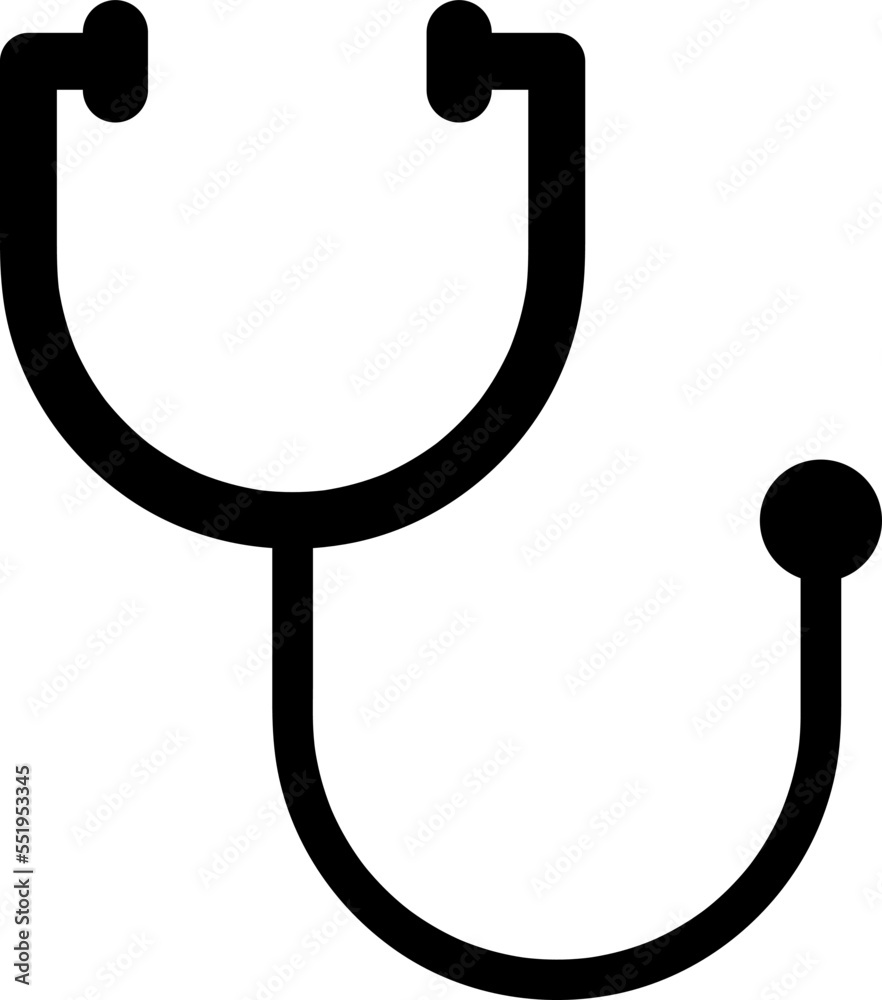 Stethoscope Icon in trendy flat style isolated on white background. Medical symbol for your web site..eps Stethoscope Icon in trendy flat style isolated on white background. Medical symbol for your web site..eps