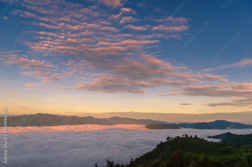 Obraz premium landscape and sky background