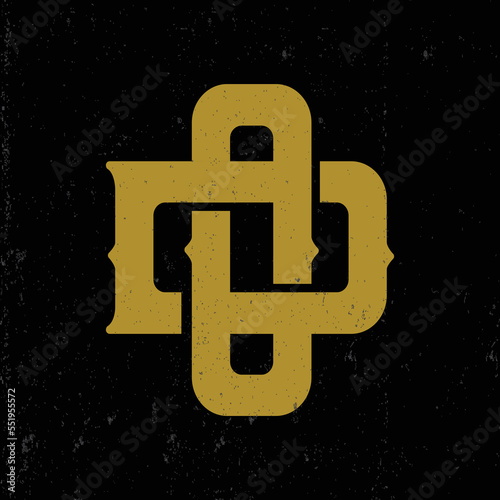 monogram letter logo OD or Do