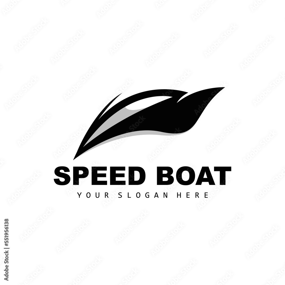 Speed Boat Logo, Fast Cargo Ship Vector, Sailboat, Design For Ship Manufacturing Company, Waterway Shipping, Marine Vehicles, Transportation Speed Boat Logo, Fast Cargo Ship Vector, Sailboat, Design For Ship Manufacturing Company, Waterway Shipping, Marine Vehicles, Transportation
