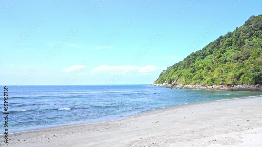 A tranquil beach scene in the tropics. Title space A tranquil beach scene in the tropics. Title space