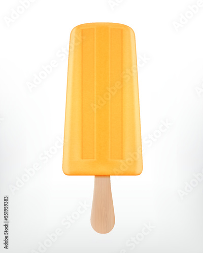 Fruit popsicle on stick