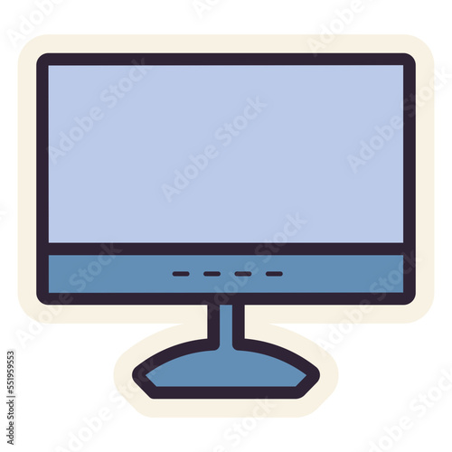 lcd flat tv sticker